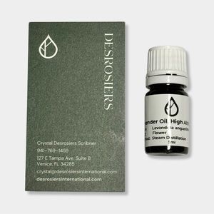Desrosiers Lavender Lavendula Angustifolia Flower Essential Oil Greece Steam 5ml
